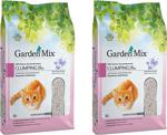 Gardenmix Bentonit Pudralı İnce Taneli 10 lt 2'li Paket Kedi Kumu