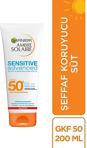 Garnier Ambre Solaire Sensitive Advanced Spf 50+ 200 ml Hassas Ciltler Koruyucu Süt