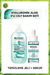 Garnier Hyaluronik Aloe 2Li Cilt Bakım Seti Nemle Dolgunlaştıran Süper Serum 30 Ml & Temizleme Jeli 200 Ml