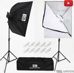 Gdx Tlb-5 Pro Light 650W 60X80 Cm 2'Li Softbox Seti