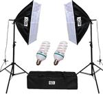 Gdx Tlb Twin Pro Light 300W 50X70 Cm 2'Li Softbox Seti