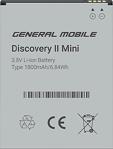 General Mobile Discovery 2 Mini Batarya 1800 Mah