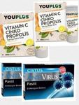 Generica 2 Adet Youplus Vitamin C Çinko Propolis Ve 2 Adet Cistus Antivirüs Pastil 2 Youplus 2 Cistus