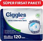 Giggles 60X90 Yatak Koruyucu Örtü 30'Lu 4 Paket 120 Adet