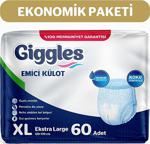 Giggles Giggles Yetişkin Emici Külot Extra Large 30'Lu 2 Paket 60 Adet