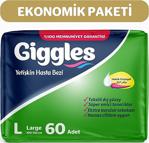 Giggles Yetişkin Hasta Bezi Büyük Boy (L) 30'Lu 2 Paket