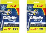 Gillette 2 Adet Blue3 Kullan At Tıraş Bıçağı 12 Li