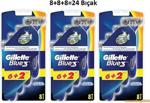 Gillette Blue 3 8'Li Tıraş Bıçağı X 3 Adet