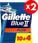 Gillette Blue II Plus Kullan At Poşet 14'lü x2 Adet Tıraş Bıçağı