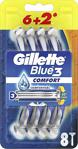 Gillette Blue3 Comfort Kullan At 8'Li 6 Adet Tıraş Bıçağı