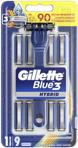 Gillette Blue3 Hybrid 9 Yedekli Tıraş Makinesi Tıraş Bıçağı