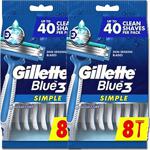 Gillette Blue3 Simple 8'Li Poşet 2 Adet Tıraş Bıçağı