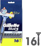 Gillette Blue3 Smooth Kullan At Tıraş Bıçağı 16'Lı Extra Büyük Paket