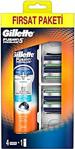 Gillette Fusion Proglide 4'lü Bıçak + Fusion Proglide Jel 200 ml Yedek Tıraş Bıçağı