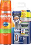 Gillette Fusion Proglide 5 Yedekli + Fusion 5 Tıraş Jeli 200 ml Çanta Hediyeli Tıraş Makinesi