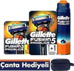 Gillette Fusion ProGlide Set(Tıraş Makinesi+8'li Bıçak+Jel+Çanta