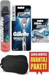 Gillette Mach 3 Turbo Makine 1 Up + Turbo Yedek 2 Li + Tıraş Jeli 200 Ml