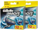 Gillette Mach3 Turbo 12'li x2 Adet Yedek Tıraş Bıçağı