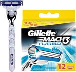 Gillette Mach3 Turbo + 13'lü Yedek Başlık Hediyeli Tıraş Makinesi