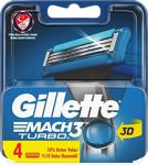 Gillette Mach3 Turbo 3D 4'Lü Yedek Tıraş Bıçağı