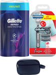 Gillette Mach3 Turbo 4 Yedek Bıçak + 2'li Tıraş Köpüğü + Çanta Hediyeli Tıraş Makinesi