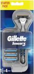 Gillette Sensor3 4 Yedekli Tıraş Makinesi