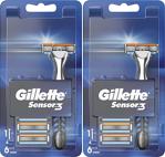 Gillette Sensor3 6 Yedekli 2 Adet Tıraş Makinesi