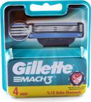 Gillette Tıraş Bıçağı Mach-3 4'lü Başlık