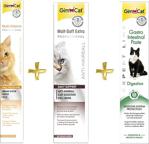 Gimcat Multivitamin Paste 100Gr + Gimcat Anti-Hairball Malt 100Gr + Gimcat Gastro Intestinal Paste Sindirim Destekleyici 50Gr Arda019