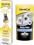 Gimcat Paste Biotin Peynirli Kedi Macunu 50 Gr + Gimcat Baby Tabs Yavru Kedi Ödül Tableti 40 Gr