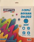 Gıpta Boyama Önlüğü - 3 Cepli Orta Boy Bebek Mavisi