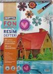 Gıpta Spiralli Fon Kartonu 35X50 Resim Defteri