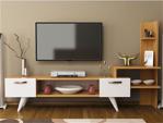 Givayo Sensing Tv Ünitesi 150 Cm Teak-Beyaz