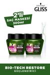 Gliss Bio-Tech Restore 300 ml 2'li Paket Saç Maskesi