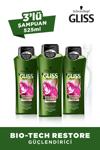 Gliss Bio-Tech Restore Güçlendirici 525 ml x3 Adet Şampuan