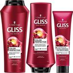 Gliss Color Perfector Renk Koruyucu Saç Bakım Seti (Şampuan 500 Ml+ Saç Kremi 360 Ml+ Balm 150 Ml)