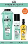 Gliss Nutribalance Dökülme Karşıtı Şampuan 360Ml+Sıvı Saç Kremi 200 Ml+Ultimate Oil Elixir Yağ Iksiri 75Ml