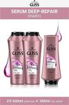 Gliss Serum Deep Repair Şampuan 500 Ml X 2 Adet + Saç Kremi 360 Ml