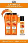 Gliss Sun Protect Şampuan 500 Ml X 2 Adet + Sıvı Saç Kremi 200 Ml