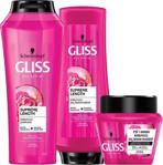 Gliss Supreme Length Şampuan 500 Ml + Saç Kremi 360 Ml + Maske 300 Ml Bakım Seti