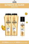 Gliss Ultimate Oil Elixir 500 Ml 2 Adet Saç Bakım Seti + Sıvı Saç Kremi 200 Ml Set