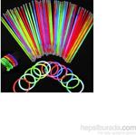 Glow Stick Fosforlu Kırılan Çubuk (100 Adet)