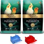 Gold Wings Premium Paraket Yemi 1 Kg X 2 Adet (Mamalık Hediyeli)