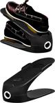 Gondol Plastik Tekli Ayakkabı Rampası 12 Adet - Siyah Renk