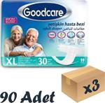 Goodcare Bel Bantlı Yetişkin Hasta Bezi Xlarge 30'Lu 3 Paket 90 Adet