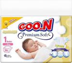 Goon Premium Soft 1 Numara Yenidoğan 36 Adet Bebek Bezi