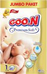 Goon Premium Soft 1 Numara Yenidoğan 60'lı Jumbo Paket Bebek Bezi