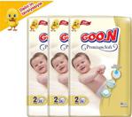 Goon Premium Soft 2 Numara Mini 58'li 3 Paket Bebek Bezi