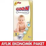 Goon Premium Soft 3 Numara Midi 40'lı 4 Paket Bebek Bezi