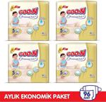 Goon Premium Soft 5 Numara Junior 24'lü 4 Paket Bebek Bezi